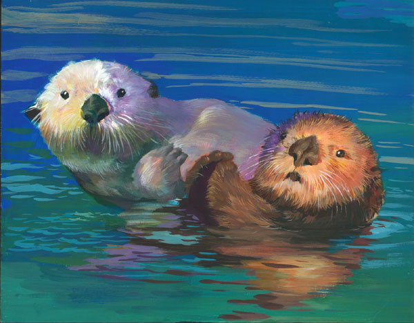 Playful Otters of California