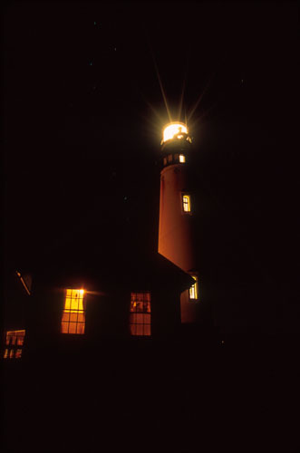 Pigeon Point Lighthouse, San Mateo County, Anniversary Lighting of Fresnel Lens