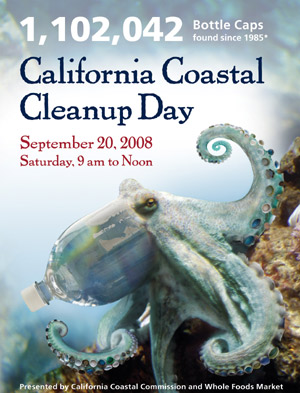 Poptopus 2008 Coastal Cleanup Day Poster