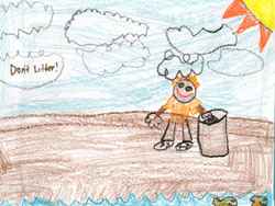 Poster Art Contest Entry from Anthony Del Campo, 2nd grade
