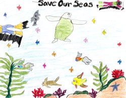 The 2001 California Coastal Commission Children's Poster Art Contest entry by Griselda Quintero.