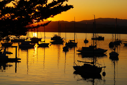 Harbor Sunrise, Monterey Wharf. Photo ©David Harbin