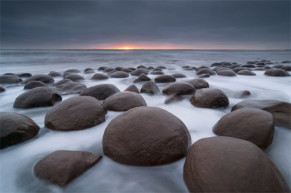 Sunset at Bowling Ball Beach, Mendocino County, by Michael Ryan