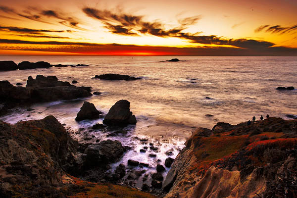 Garrapata Sunset, Garrapata State Park, Big Sur, by Clair Waagen