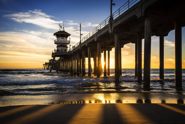 Huntington Beach Pier, by C.T. Bui