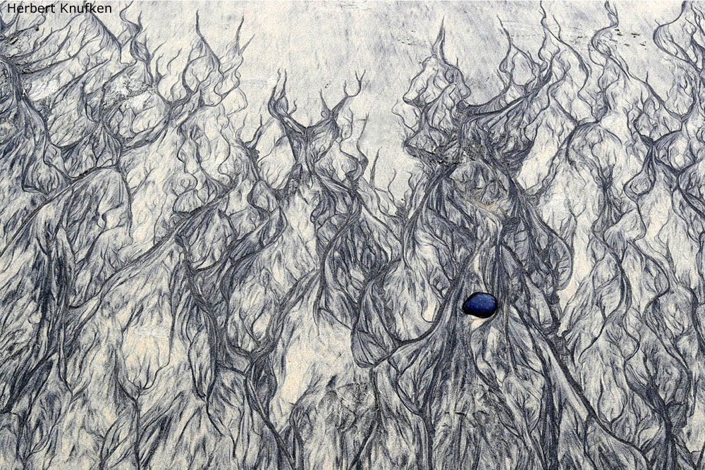 Photo of sand pattern at Torrey Pines State Beach, by Herbert Knufken