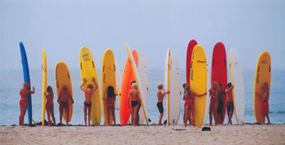 Junior Lifeguards, East Beach, Santa Barbara, by Patricia Franco