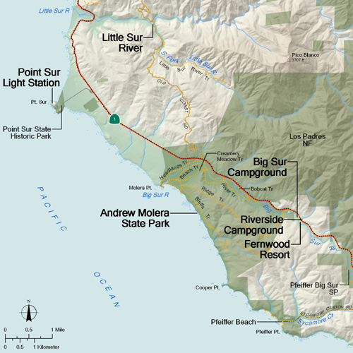 Map - Big Sur