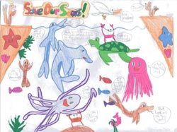 The 2001 California Coastal Commission Children's Poster Art Contest entry by Silvia Yuan.