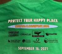 2021 Coastal Cleanup Day shirt back