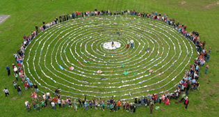 Arcata Elementary School's North Pacific Gyre Art Installation